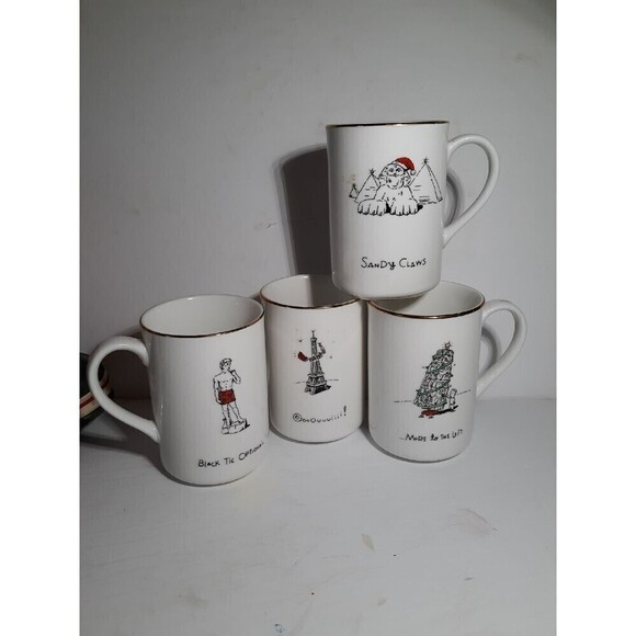 Merry Masterpieces 1999 Christmas cups - Picture 1 of 5